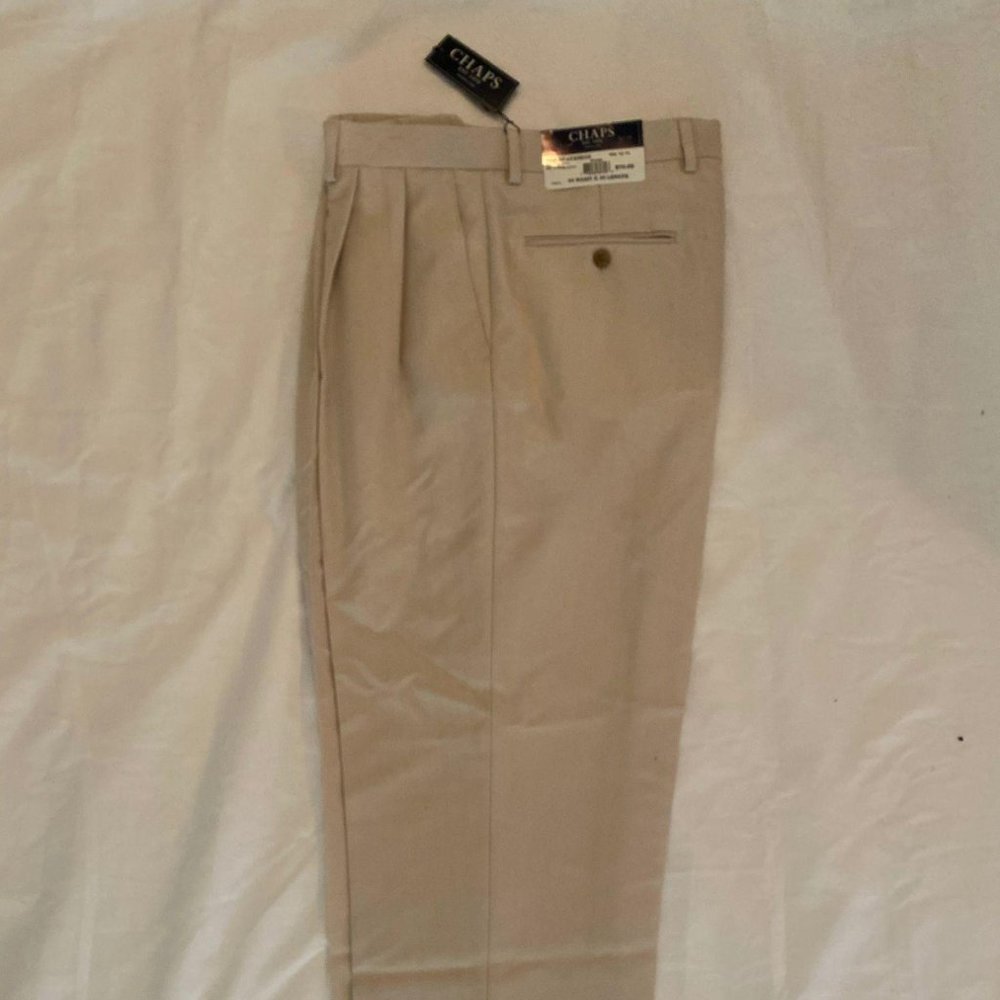 Brand New Men's Chaps Khaki Dress Pants